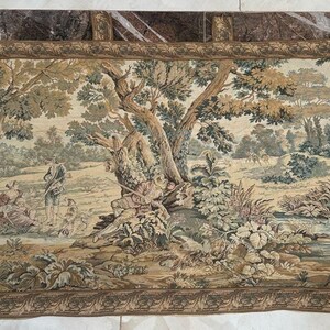 French Tapestry Vintage Tapestry Antique Tapestry Aubusson Tapestry Wall Hanging Tapestry Home Decor Goblins Medieval Tapestry  120 X 73 cm