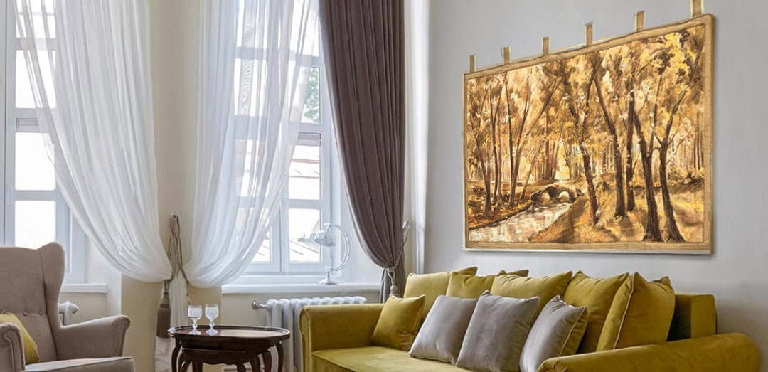 Canadian Tapestry Vintage Tapestry Romantic Tapestry Wall Etsy UK