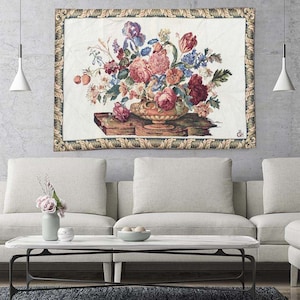 French Tapestry Vintage Tapestry Aubusson Style Tapestry Wall Hanging Tapestry Antique Tapestry Goblins Medieval Tapestry  101 X 64 cm