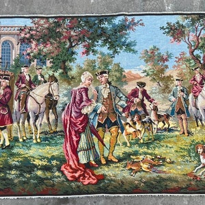French Tapestry Vintage Tapestry Antique Tapestry Wall Hanging Tapestry Aubusson Tapestry Home Decor Goblins Medieval Tapestry 136 X 99 cm