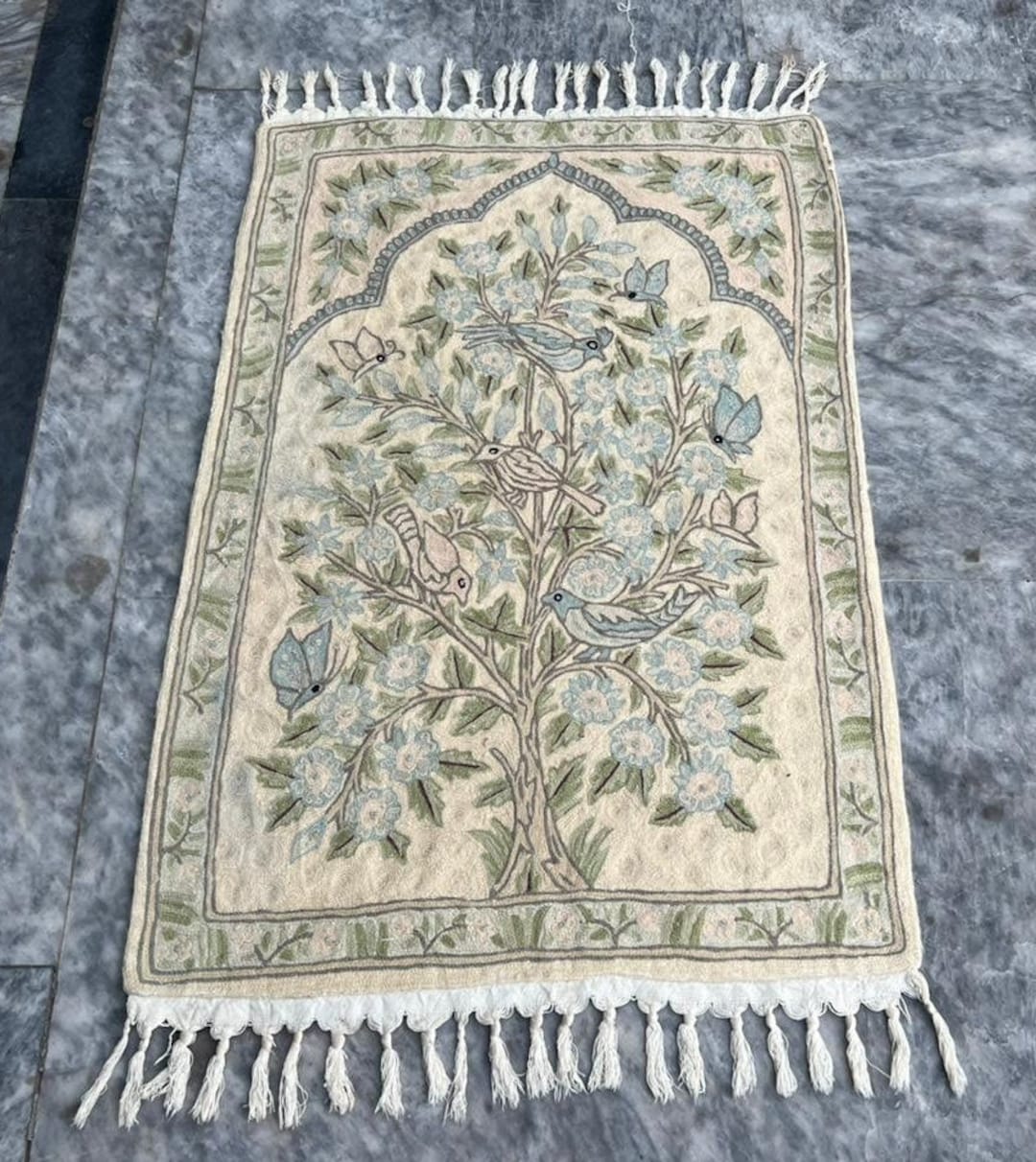 French Aubusson Rug Handmade Rug Needle Point Rug Wool Rug Tree off ...