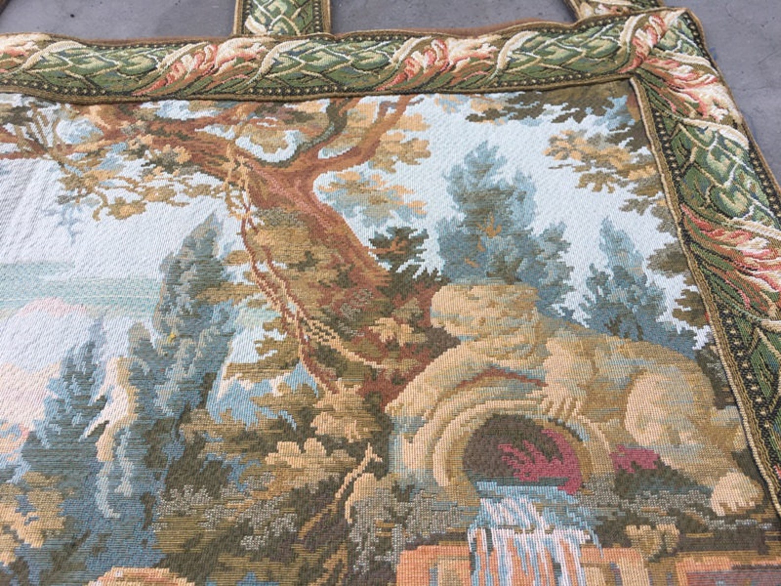 French Tapestry Vintage Tapestry Aubusson Tapestry Wall Etsy UK