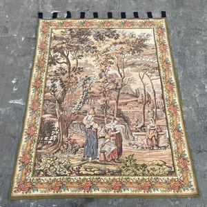 French Tapestry Vintage Tapestry Antique Tapestry Wall Hanging Tapestry Aubusson Tapestry Home Decor Goblins Medieval Tapestry 158 X 122 cm