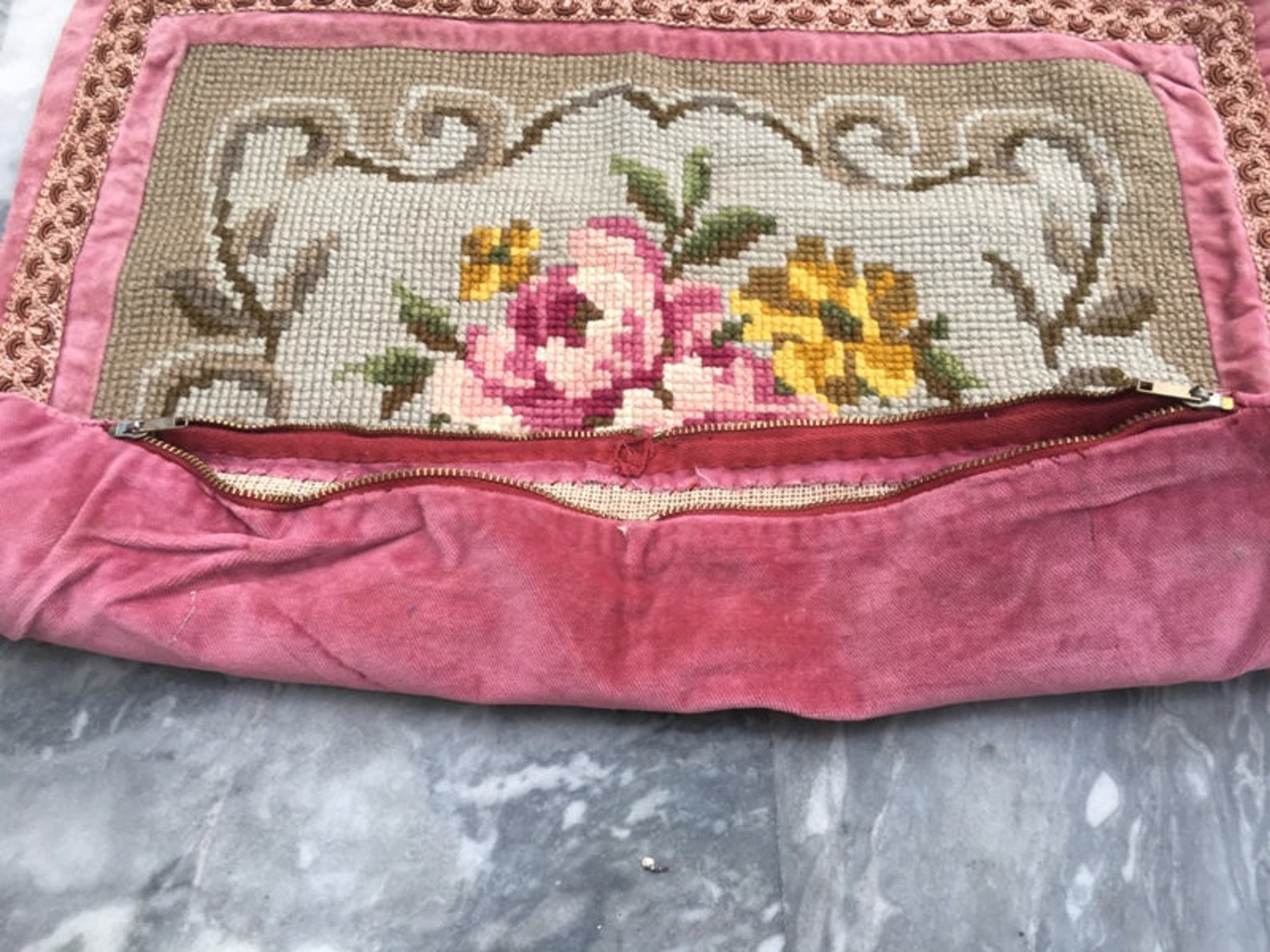 Vintage French Aubusson Pillow Cover French Pillowcase Boho Etsy