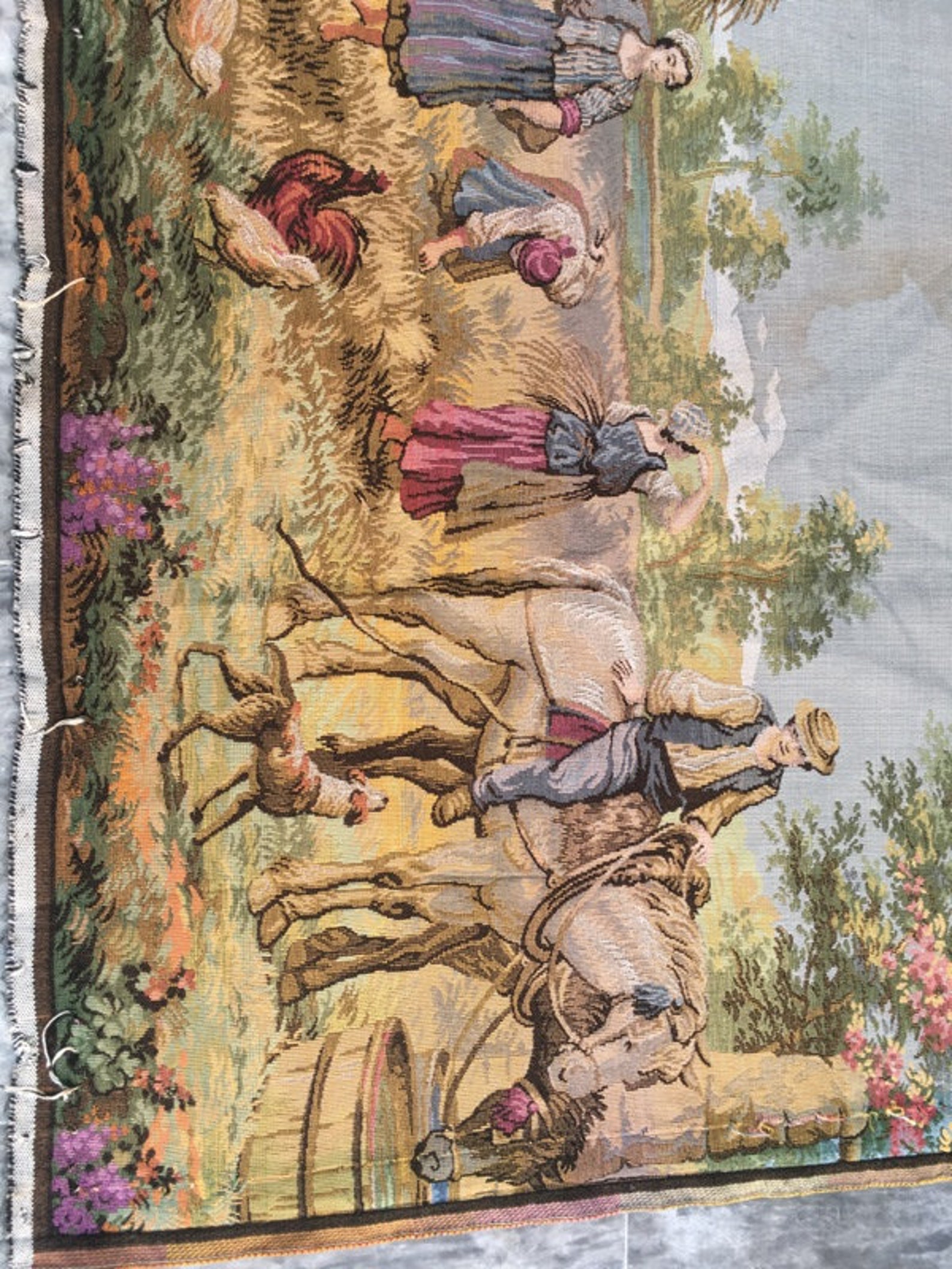 French Tapestry Vintage Tapestry Antique Tapestry Wall Hanging Etsy