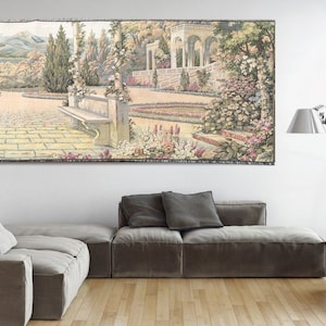Antique Tapestry Vintage Tapestry French Tapestry Wall Hanging Tapestry Goblins Medieval Tapestry Aubusson Style Tapestry  95 X 48 cm
