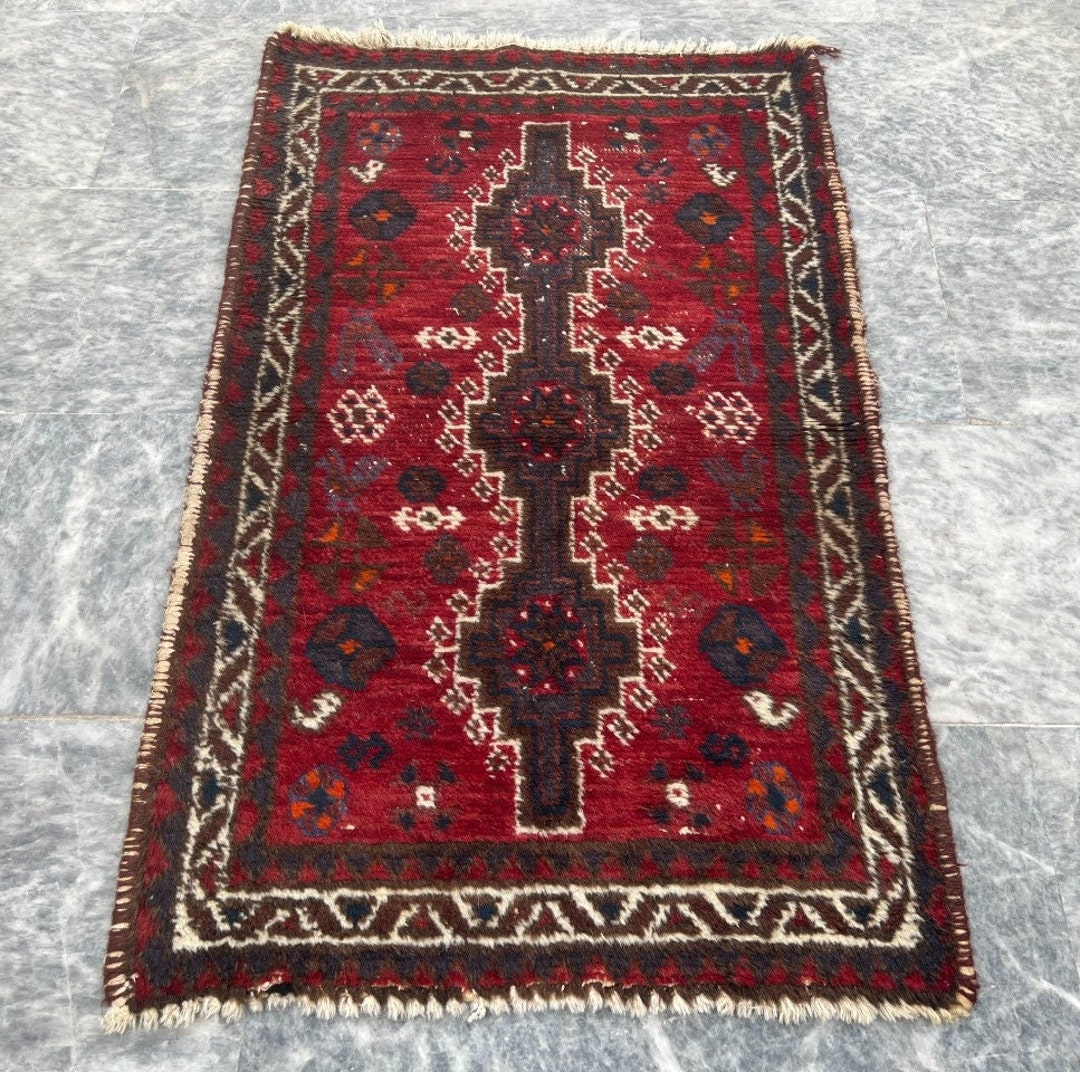 102×41 ヴィンテージラグ　トルコ製 トルコビンテージラグ】102×61 102×41 ヴィンテージラグ トルコ製