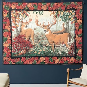 French Tapestry, Vintage Tapestry, Aubusson Tapestry, Wall Hanging, Pictorial Tapesrty,  Tapestry, Goblins Medieval Tapestry  108 X 83 cm