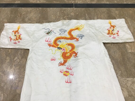 19th Century Antique Chinese Robe Hand Embroidery