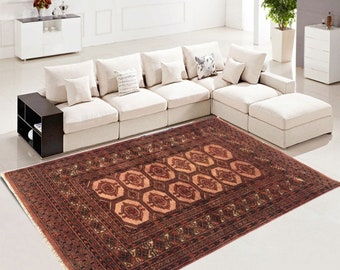 Traditional Rug Oriental Rug Area Rug Handmade Rug 3x5 Afghan Rug Bokhara Rug Anatolian Rug Turkish Rug Tribal Rug Wool Kilim Rug 138 x 98cm
