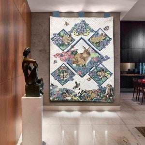 French Tapestry, Vintage Tapestry, Romantic Tapestry, Wall Hanging, Home Decor, Floral Tapestry, Goblins Medieval Tapestry  88 X 64 cm