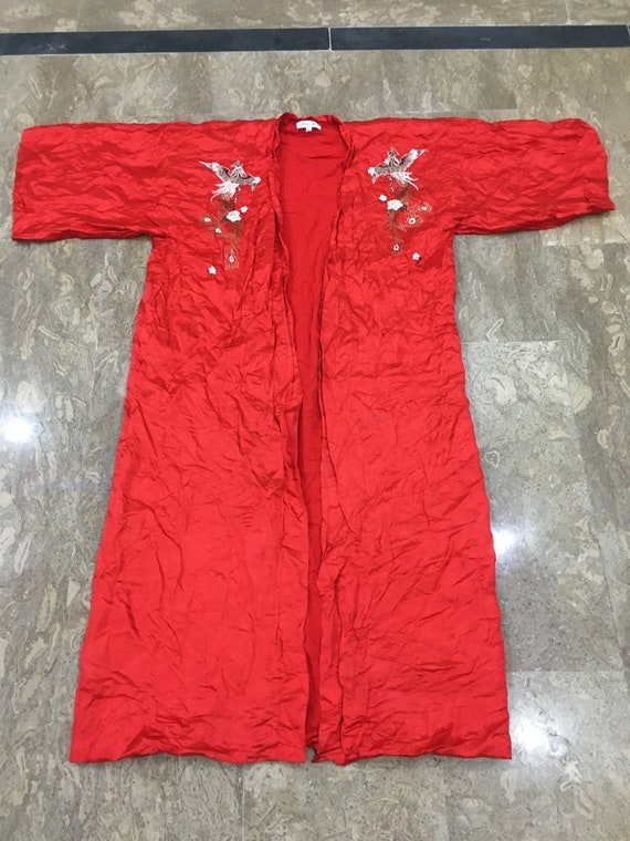 19th Century Antique Chinese Robe Hand Embroidery