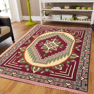 Vintage French Style Aubusson Rug Handmade Rug  Rug Afghan Rug Needle Point Rug  Floral Rug Wool Kilim Area Rug Oriental Rug 184 x126 cm