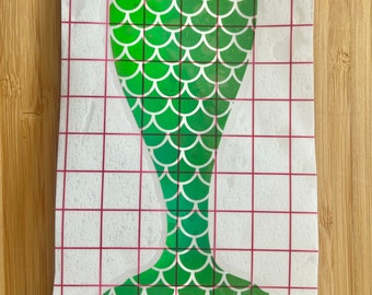 Vinilo de cola de sirena para tubo de vidrio