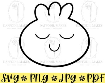 Einfache Knödel SVG-Datei, SVG, Knödel, Knödel SVG, Kawaii svg, süßes Essen SVG, Essen svg, Bao svg, asiatisches Essen svg, geschnittene Datei für Cricut
