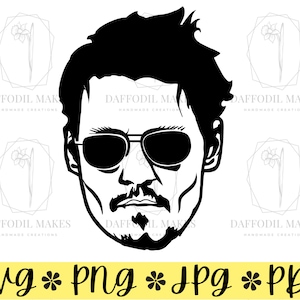Johnny Depp SVG File, SVG, Justice For Johnny, Depp Svg, Funny Svg, Mega Pint SVG, Johnny Svg, Actor Svg, Png, Clipart, Cut File for Cricut