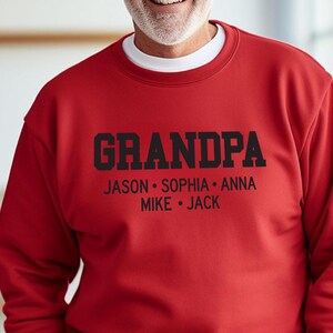 Custom Grandpa Shirt with Grandkids Names, Grandpa Gifts From Grandkids, Personalized Grandpa Shirt, Fathers Day Grandpa, Great Grandpa Gift