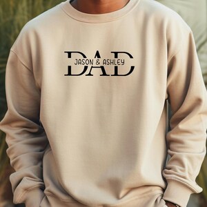 Custom Dad Shirt with Kid Names, Father&#39;s Day Gift, New Dad Tshirt, Personalized Dad Shirt, Custom Kids Names Shirt, Fathers Day Shirt