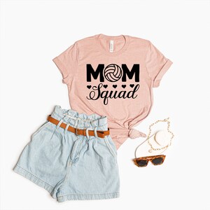 Volleyball Mom Squad T Shirt, Gift For Volleyball Moms