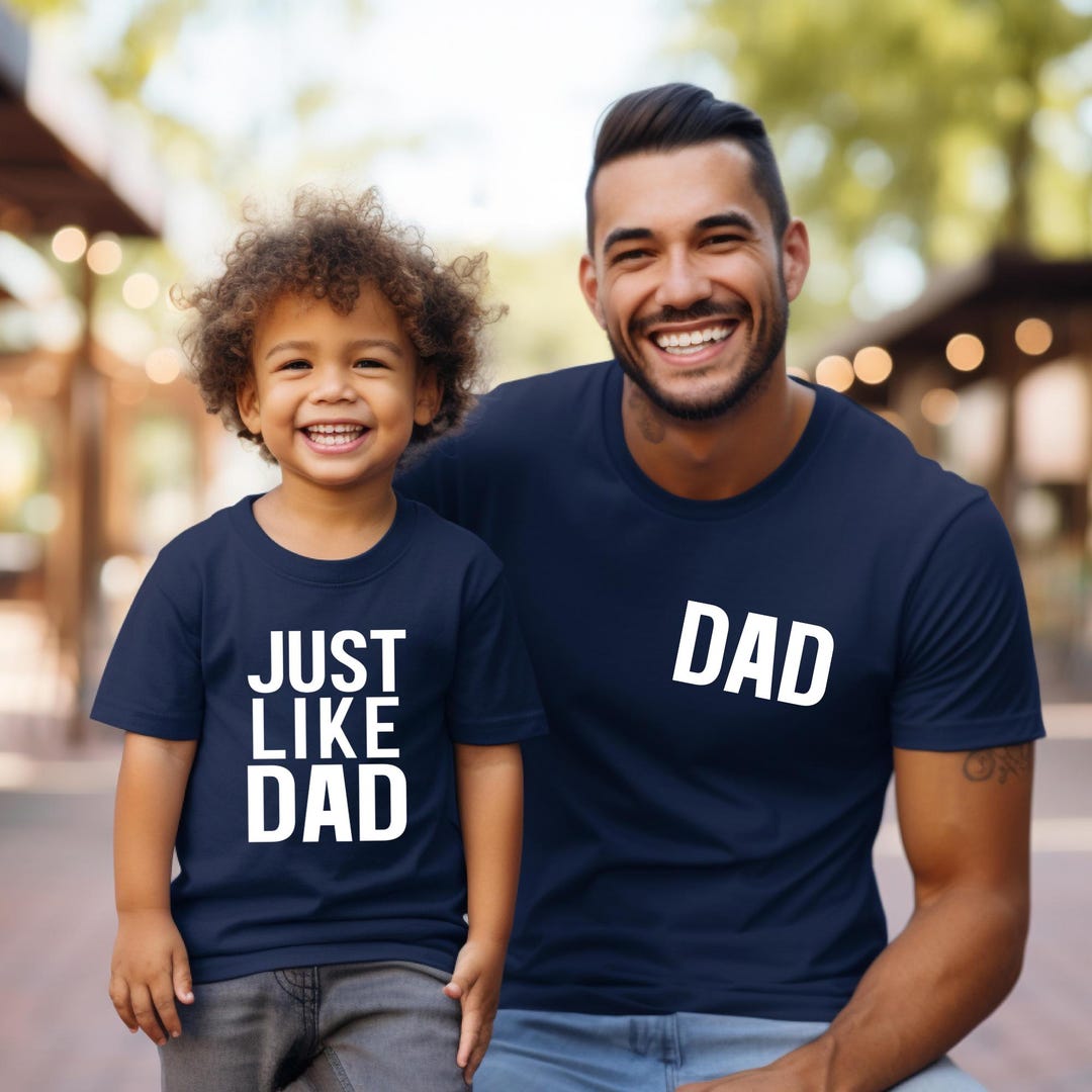 Dad and Son Matching Shirts, Just Like Dad Tee, Fathers Day Gift From — free download