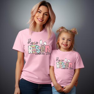 He Is Risen Easter Shirt, Jesus Easter Shirt, Religious Easter Shirt, Christian Easter Shirt, Easter Day Shirt, Family Easter Shirt