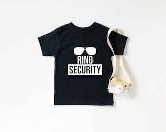 Ring Security, Ring Security Shirt, Ring Security Boys Shirt, Ring Security Gift, Bridal Party Shirts, Ring Bearer Shirt, Ring Bearer Gift