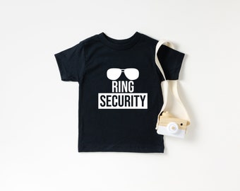 Ring Security, Ring Security Shirt, Ring Security Boys Shirt, Ring Security Gift, Bridal Party Shirts, Ring Bearer Shirt, Ring Bearer Gift