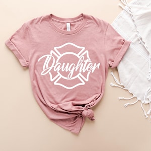Firefighter T Shirt, Firefighter Tee, Fire Department Shirt, Gift For Fireman Daughter, Fire Dept. Logo Shirt, Fire Fighter Gift
