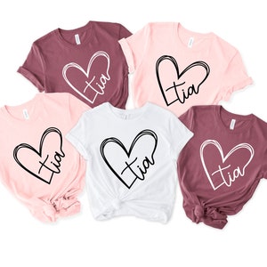 Tia Shirt, New Aunt Shirt, Mexican Aunt Shirt, Announcement Pregnancy ,Gift For Aunt to be, Aunt Life Shirt, Aunt Shirt, Auntie Shirt