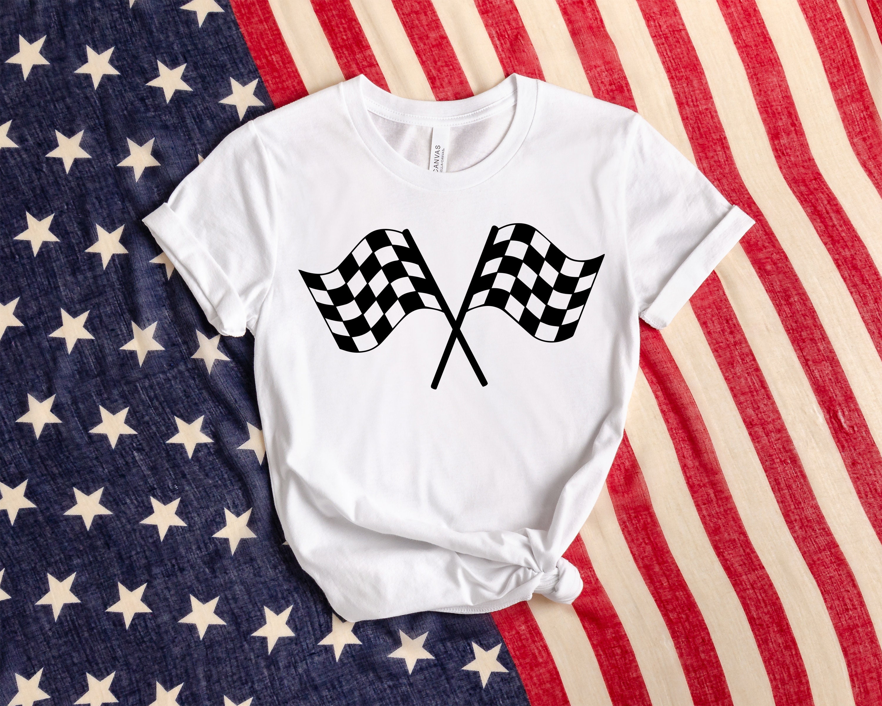 Checkered Flag Shirt, Race Life Motor Racing Sports Shirt, Racing