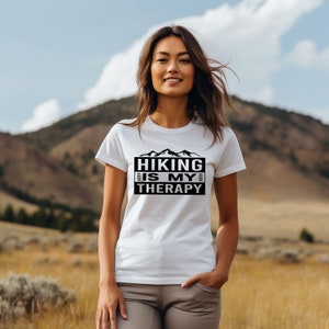 Hiking is My Therapy, Mountain Sweatshirt, Hiking Sweatshirt, Adventure Shirt, Explore Sweatshirt, Cozy Camping Sweatshirt, Hiking Shirt