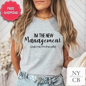 Camisa nova do marido, camisa recém-casada, camisa engraçada de casamento, presentes recém-casados para lua de mel, camisas combinando para casal, camisa recém-casada