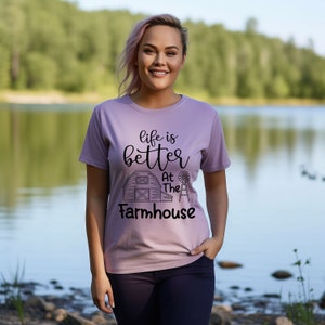 Life Is Better at the Farm House Shirt, Farm Gift Shirt, Farm Lover Shirt, Farming Sweatshirt, Farmers Gift, Funny Farming Shirt