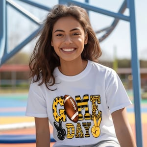 Sudadera del día del juego, camiseta del día del juego, camiseta gráfica de fútbol, camiseta de mamá de fútbol, vibraciones del día del juego, sudadera de la temporada de fútbol