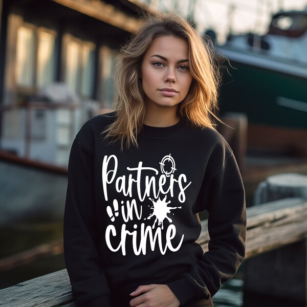 Partners In Crime - Personalized 3D Sweatshirt