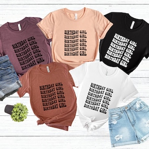 Birthday Shirt, Birthday Girl, Girls Birthday Shirt, Birthday Party Girl Shirt, Birthday Gift, Custom Kids Birthday Tee, Gift for Sister