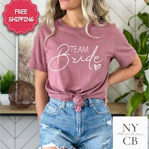 Team Bride Shirts, Bride Shirt, Bridesmaid Proposal Gift, Bachelorette Party Shirts, Bride Squad Shirts, Bridesmaid Shirts