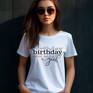 Birthday Shirt, Birthday Girl Shirt, Girls Birthday Tee, Birthday Party Girl Shirt, Youth Birthday Girl Shirt, Custom Kids Birthday Tee