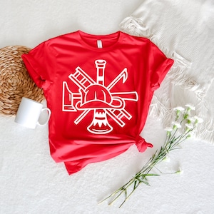 Firefighter T Shirt, Fireman Tee, Fire Department Shirt, Gift For Fireman, Fire Dept. Logo Shirt, Fire Fighter Gift