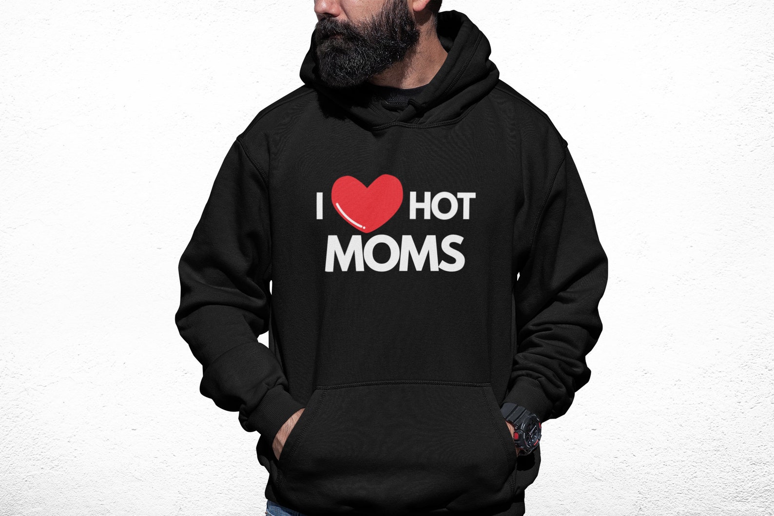 I Love Hot Moms Unisex Hoodie | Etsy