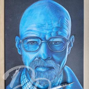 Bryan Cranston - Walter White Coloured pencil print