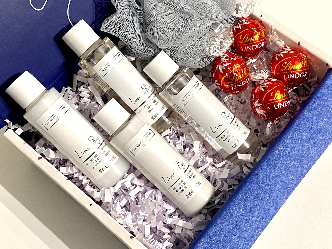 Luxury White Company Gift Box Hug in A Box Personalised Thinking of You