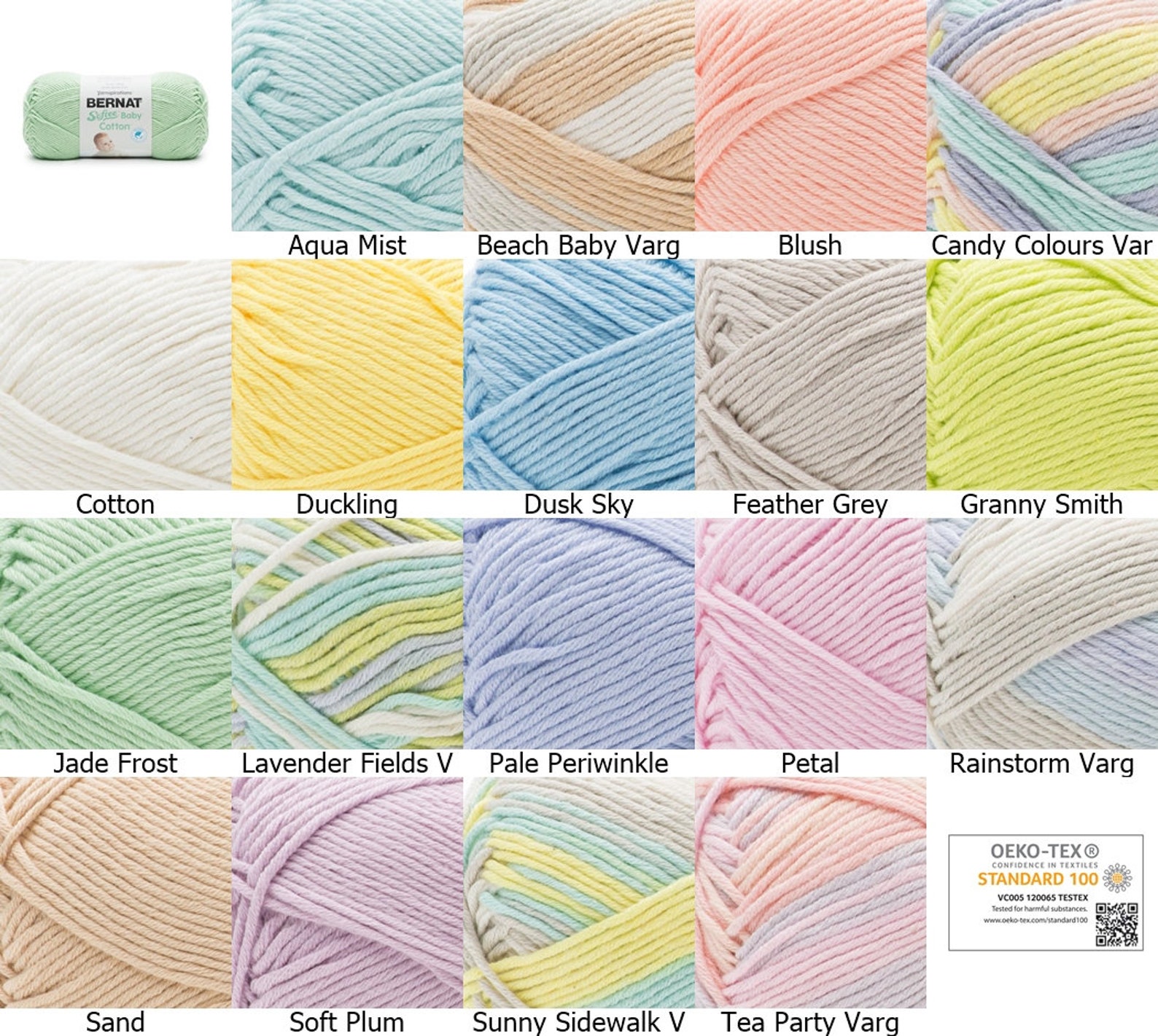 Bernat Softee Baby Cotton 120g Yarn Etsy