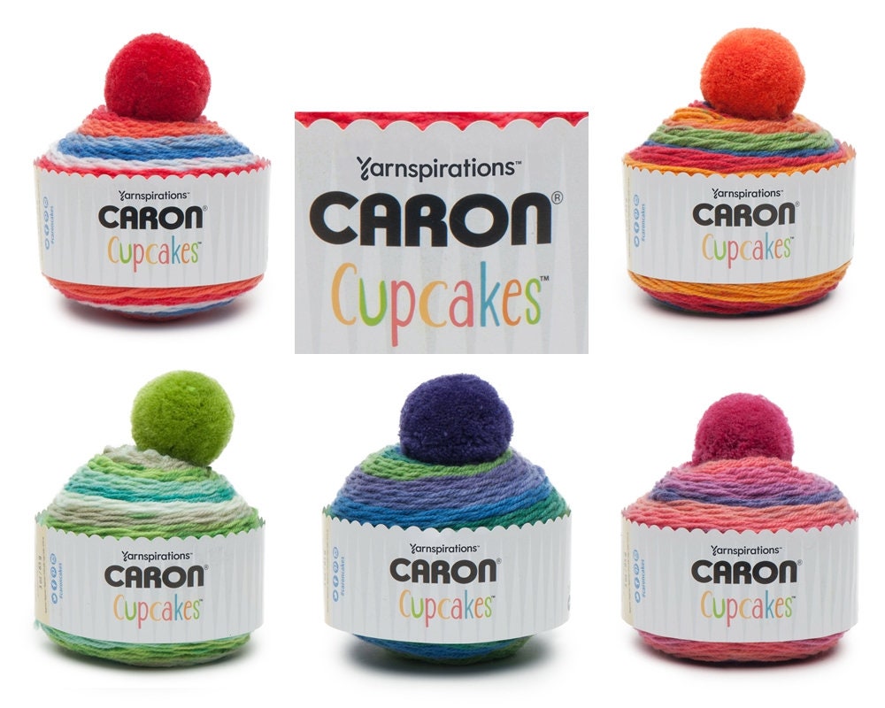 Caron Cupcakes Yarn 85g Pom Pom Included Etsy UK