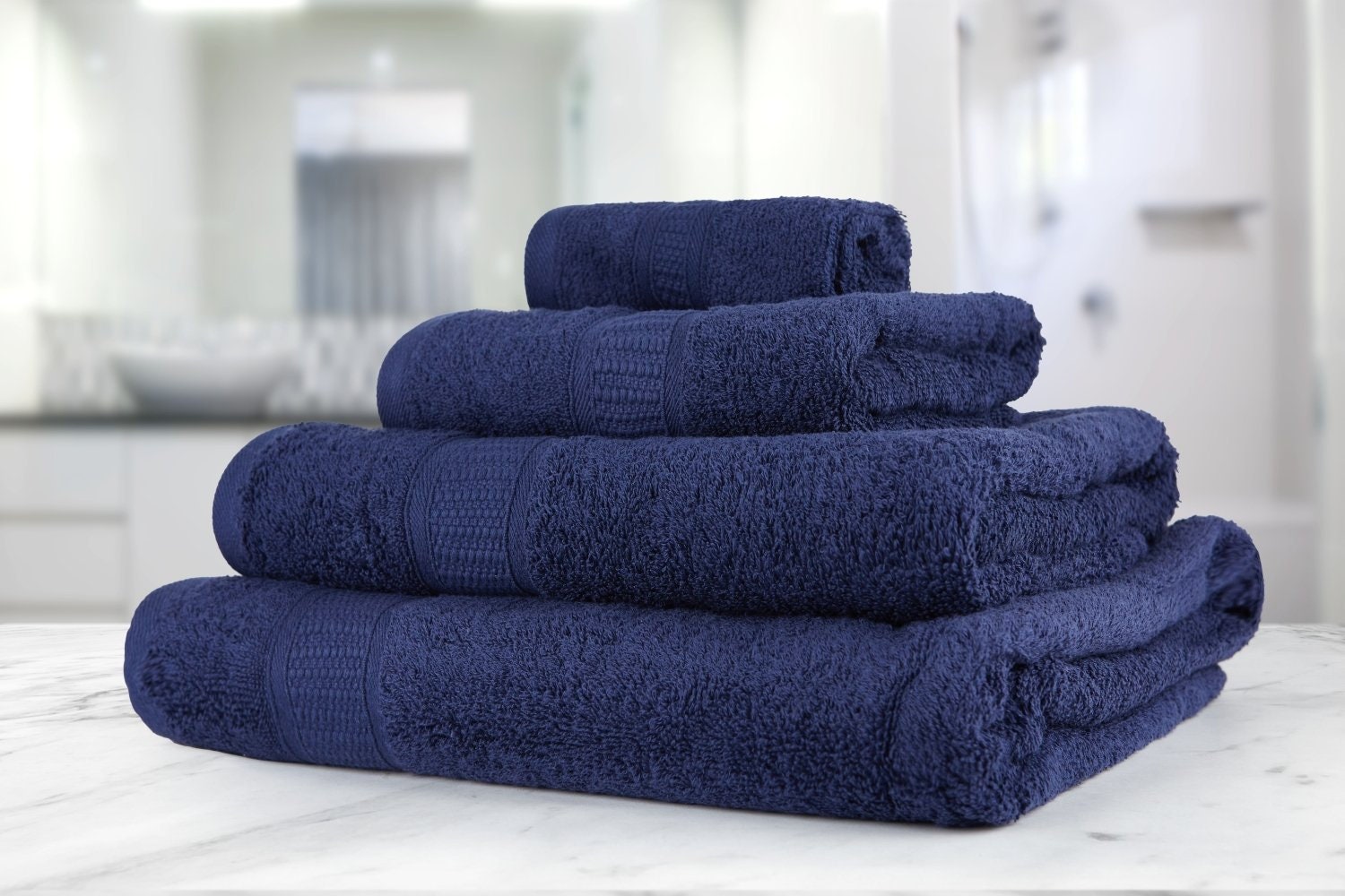 Emma Barclay 500GSM Bordered Plain Dyed 100% Cotton Everyday | Etsy