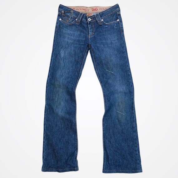 vertaler wol slank Dolce & Gabbana Icon Washed Jeans Denim Pants Boot Cut Bottom - Etsy