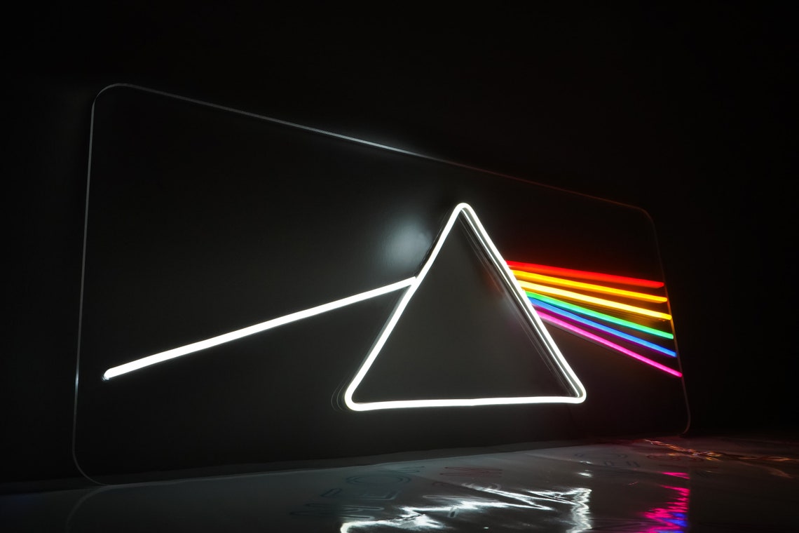 Pink Floyd Neon Sign Dark Side of the Moon Neon Sign Pink Etsy Canada