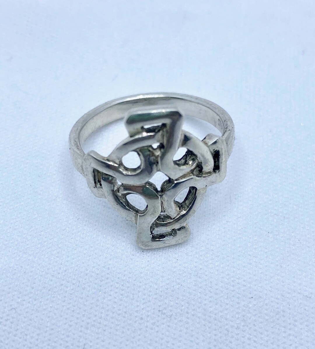 Square Celtic Cross - Sterling Silver Handmade Ring - Etsy