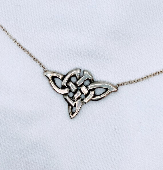 Sterling silver celtic knot necklace clearance