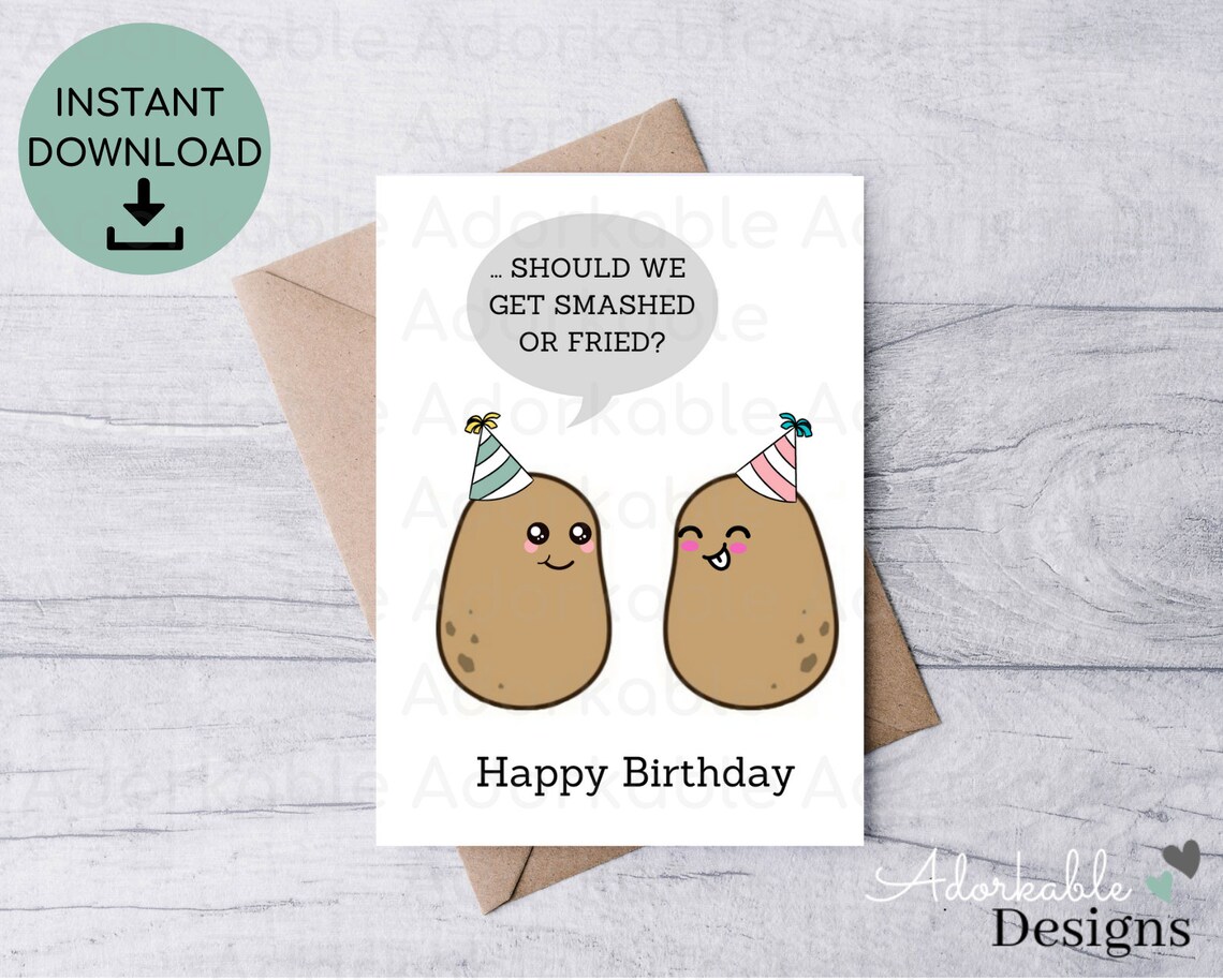 Printable Birthday Cards | Funny Birthday Cards | Instant Files ...